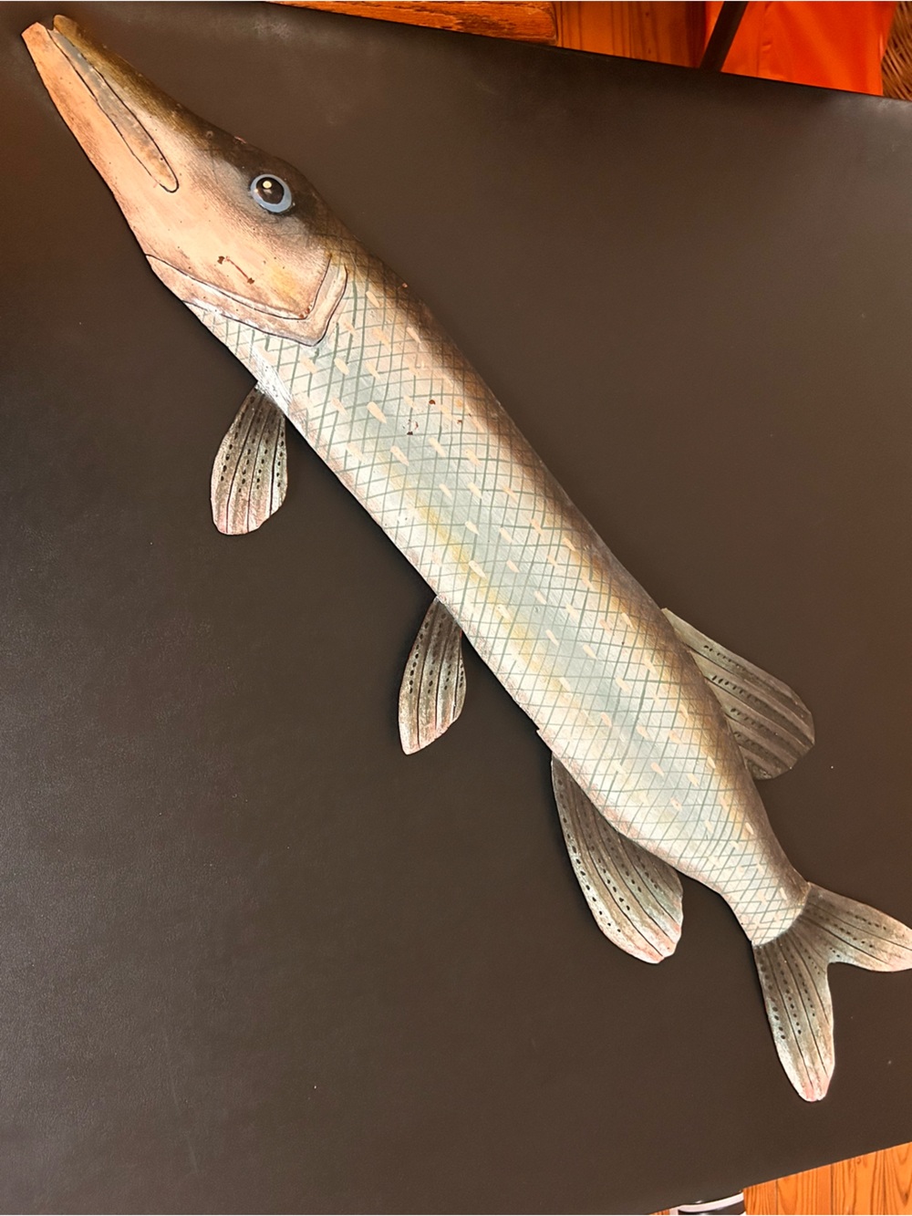 Fish wall decor - 36" metal - ready to hang coastal beach lakehouse decor